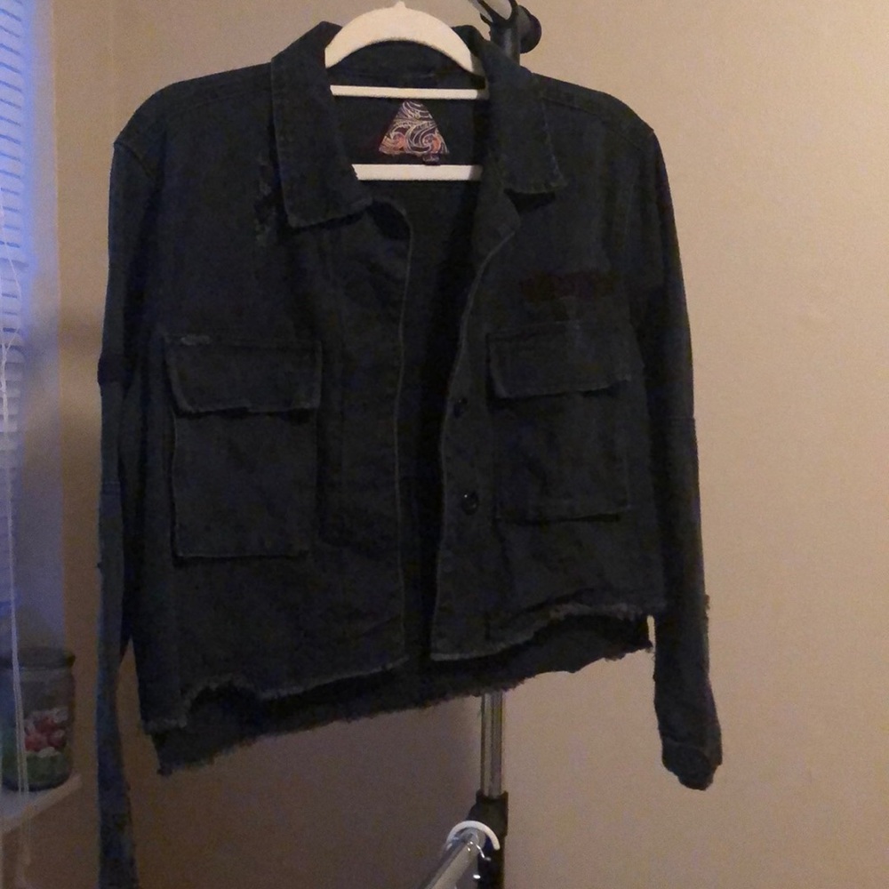 Distressed Jean Jacket - Picture 2 of 4